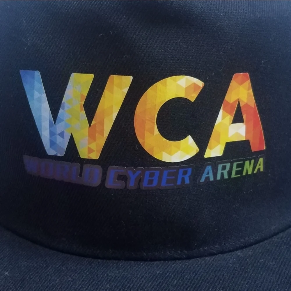 World Cyber Arena | Black cap with back mesh and adjustable snapback